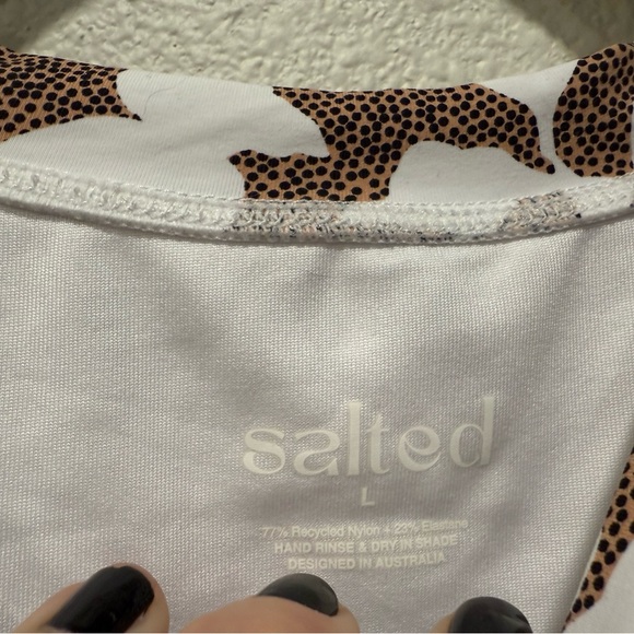 Salted 3 piece set: swim top, bottoms, and rash guard - Picture 7 of 13